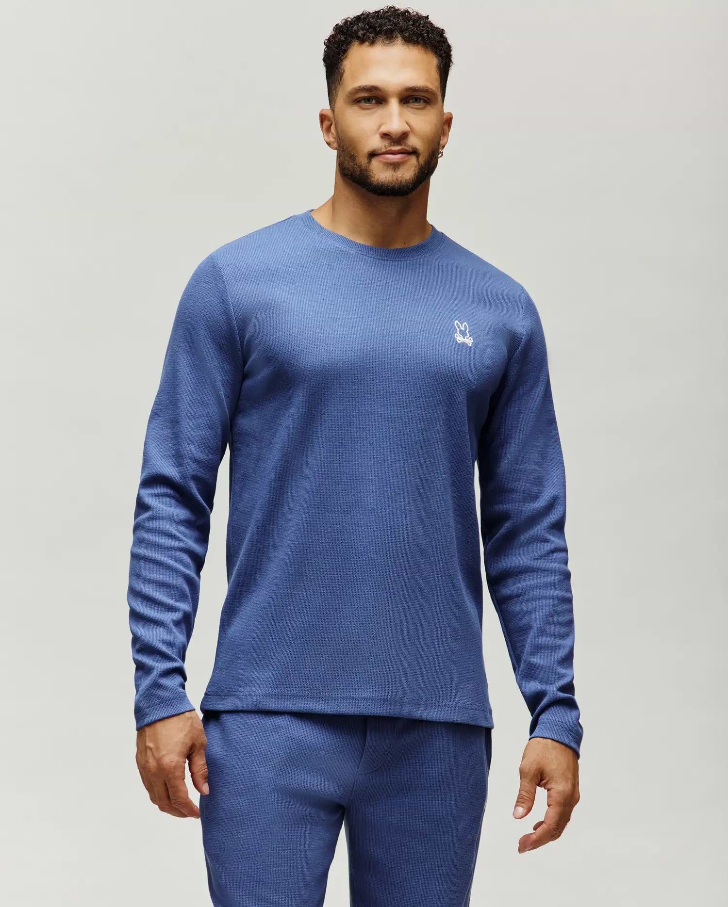 MENS NOE WAFFLE LOUNGE LONG SLEEVE TEE - MO1400026