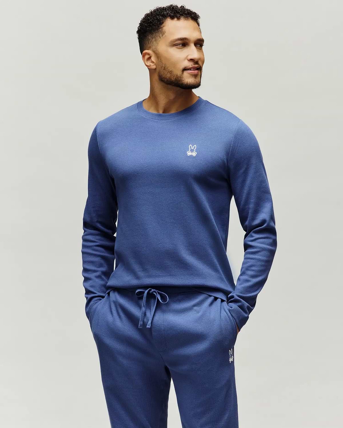 MENS NOE WAFFLE LOUNGE LONG SLEEVE TEE - MO1400026