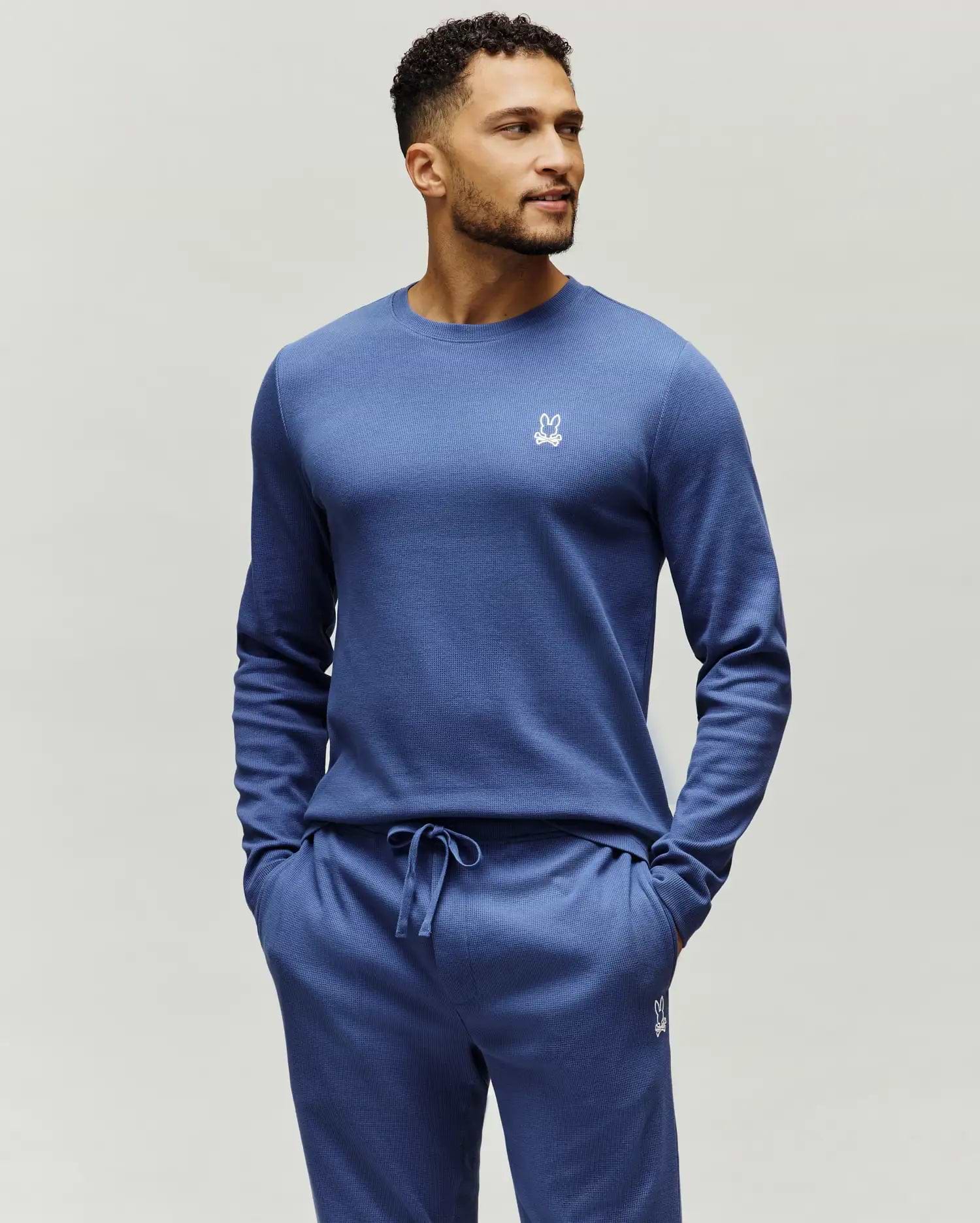 MENS NOE WAFFLE LOUNGE LONG SLEEVE TEE - MO1400026