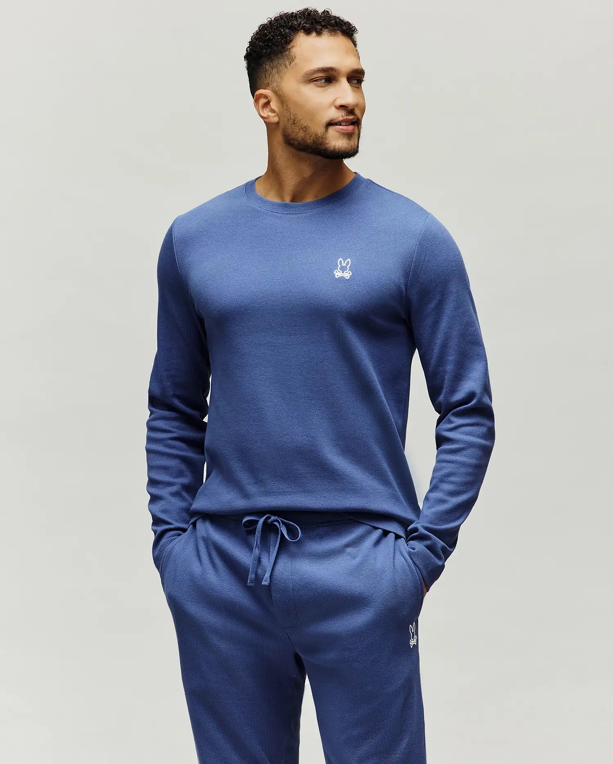 MENS NOE WAFFLE LOUNGE LONG SLEEVE TEE - MO1400026