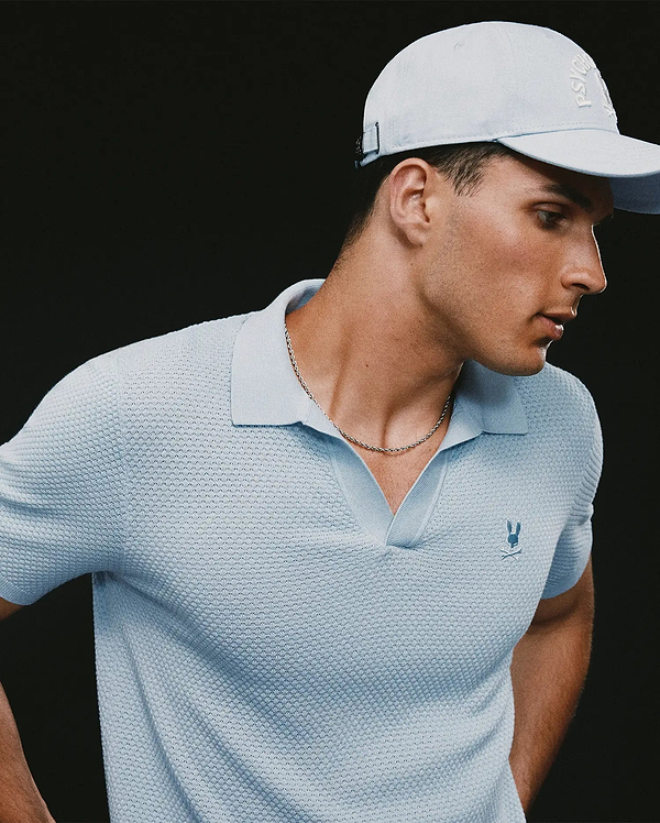 POLO EN TRICOT À POINT NOISETTE DEVON HOMMES vue 2