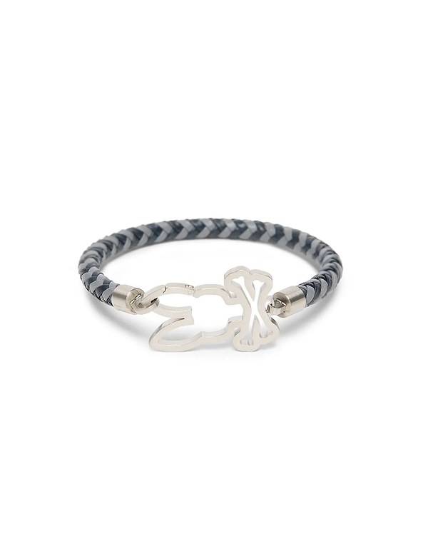 MEN'S BRAIDED LEATHER BRACELET view 1