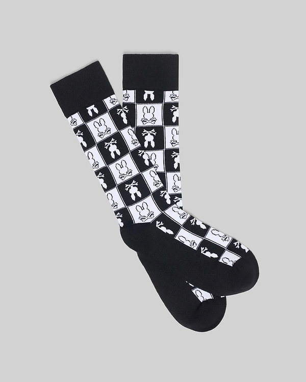 CHAUSSETTES HABILLÉES MOTIF CARREAUX vue 1