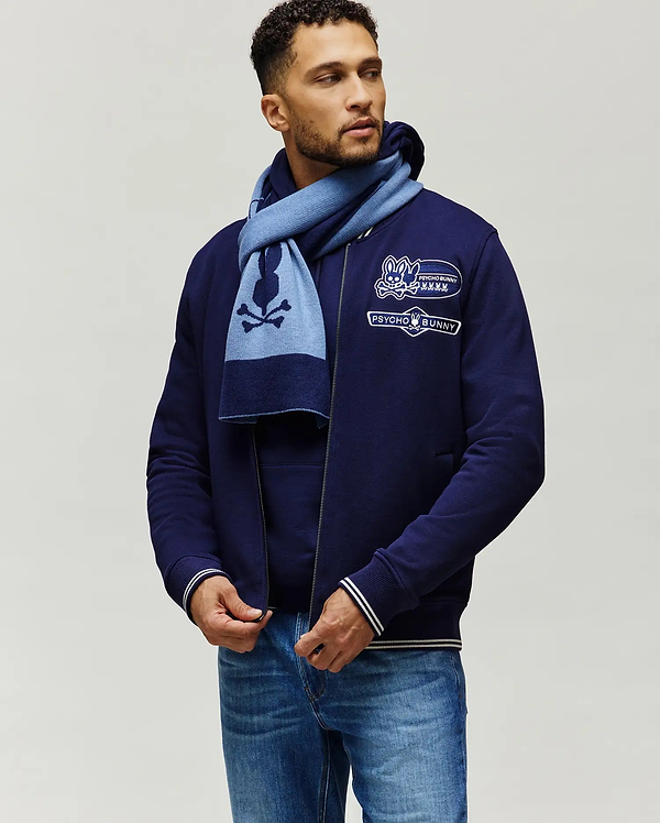 MENS DARIAN SQUARE LOGO SCARF vue 1