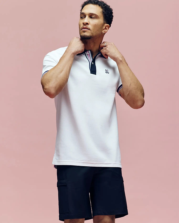 MENS ARCHIVE CLASSIC BUNNY PIQUE POLO view 1