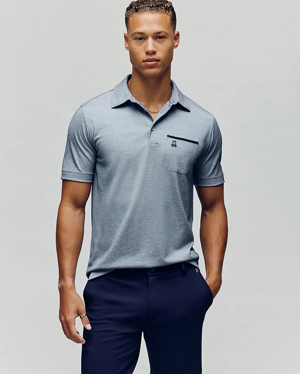 MENS HADLEY PERFORMANCE PIQUE POLO view 2