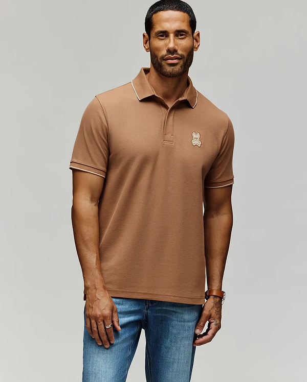 MENS MARLON PIQUE POLO SHIRT view 1