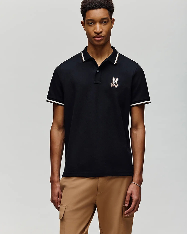 MENS WADE PIQUE POLO SHIRT view 1