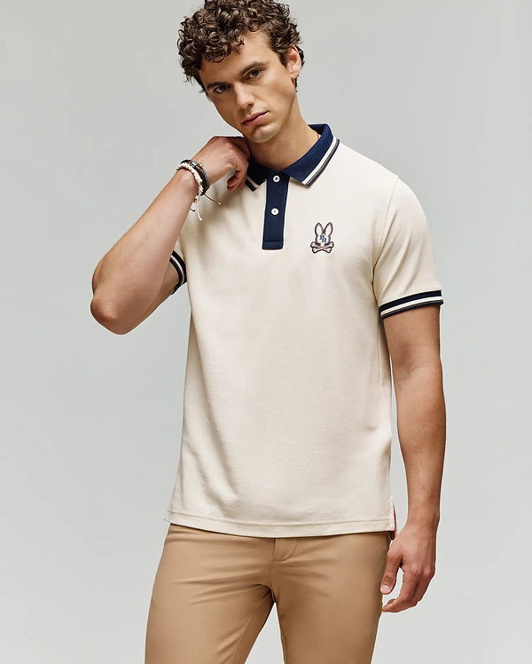 MENS WADE PIQUE POLO SHIRT view 1
