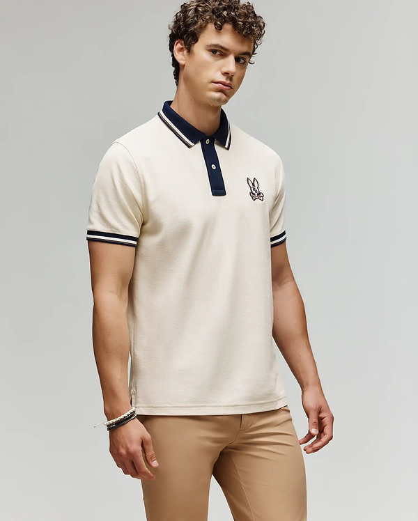 MENS WADE PIQUE POLO SHIRT view 2
