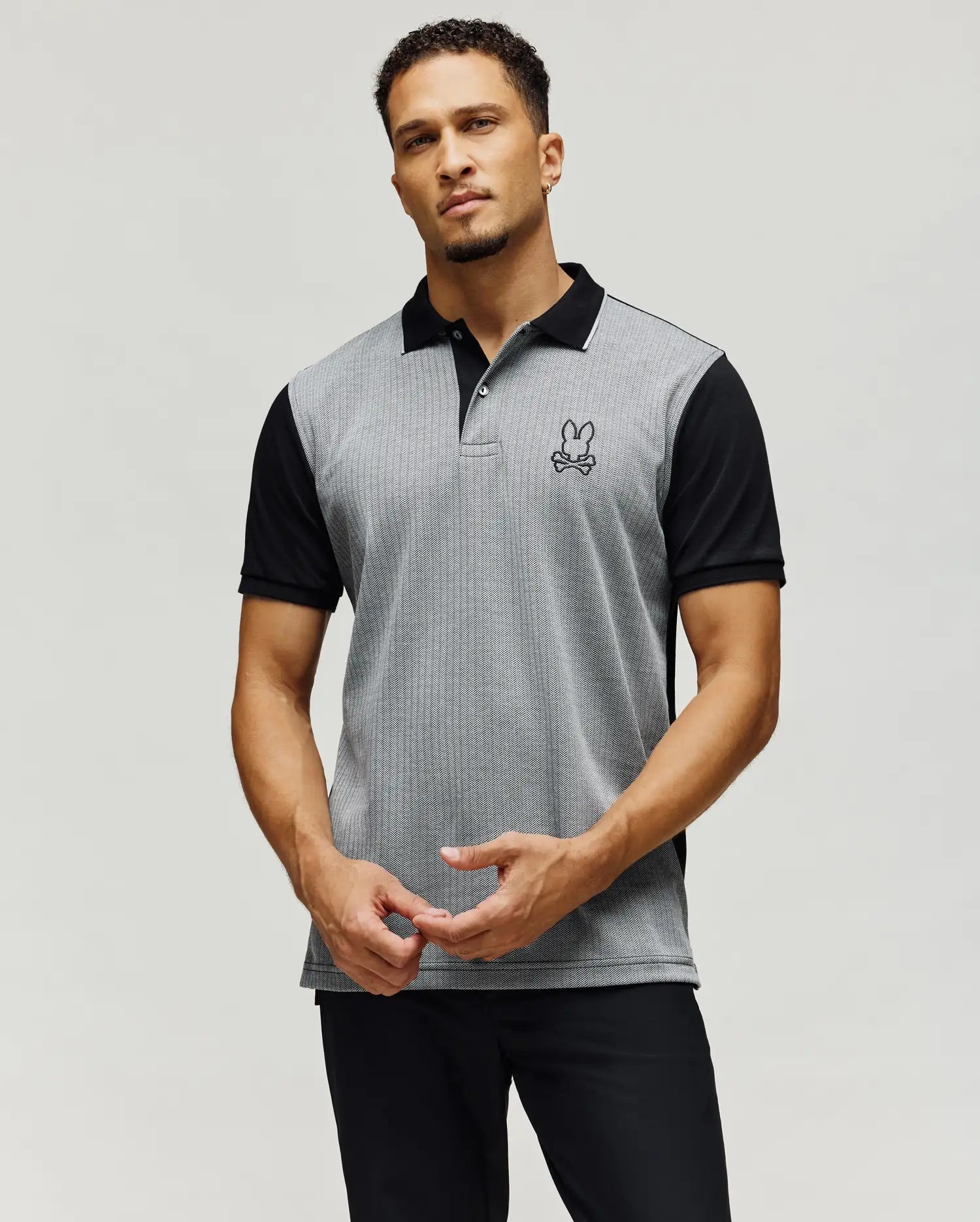 MENS MARLO JACQUARD POLO - MT0100064