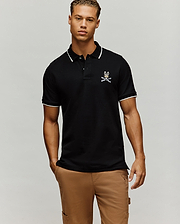 POLO EN PIQUÉ INDIGO SKI BUNNY vue 1