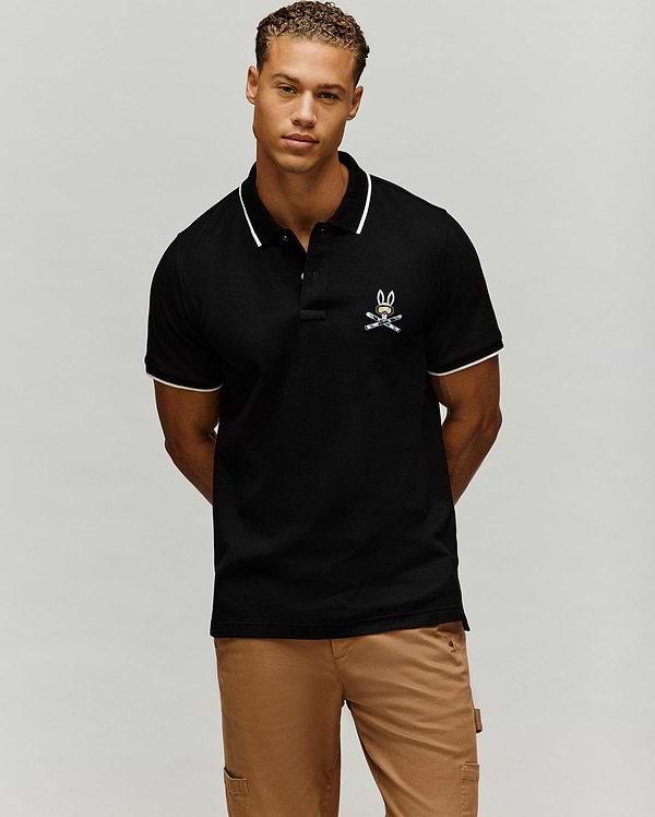 POLO EN PIQUÉ INDIGO SKI BUNNY vue 2