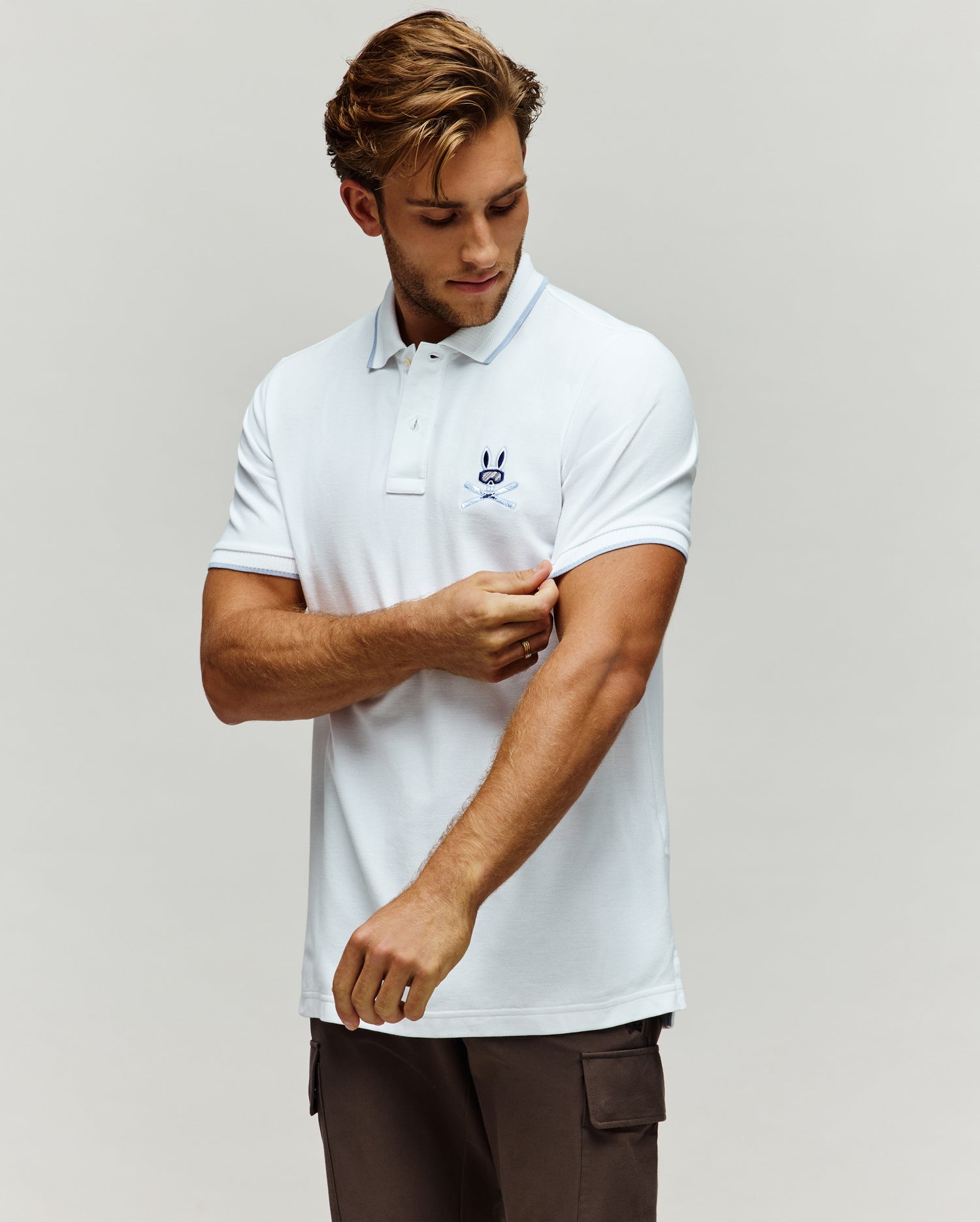 POLO EN PIQUÉ INDIGO SKI BUNNY vue 3