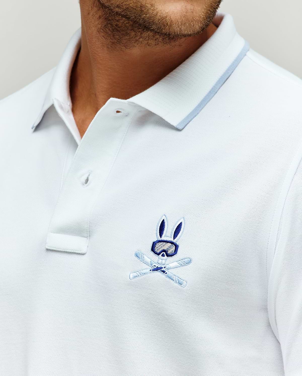 POLO EN PIQUÉ INDIGO SKI BUNNY vue 4