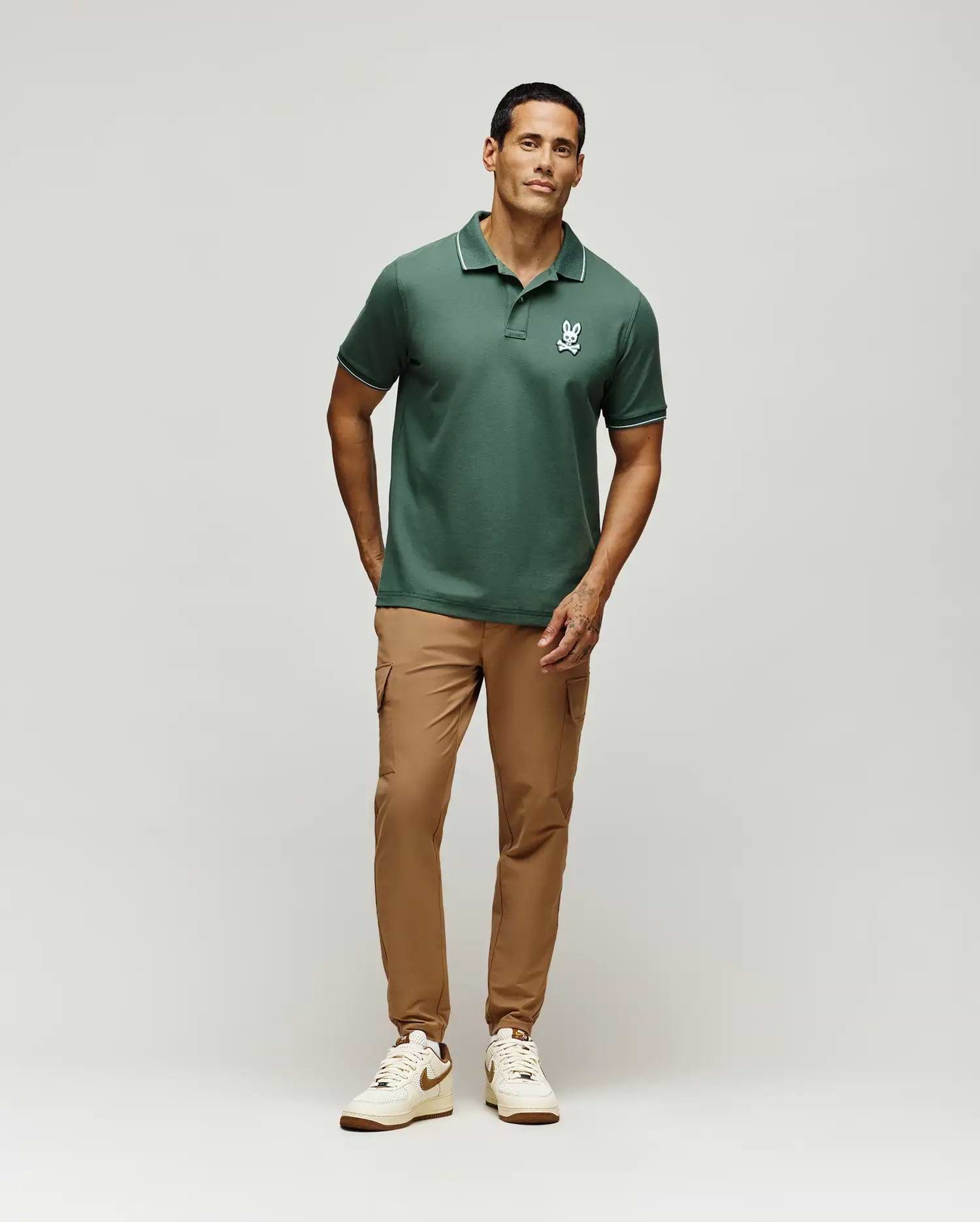 MENS TATE BUNNY PIQUE POLO - MT0100076