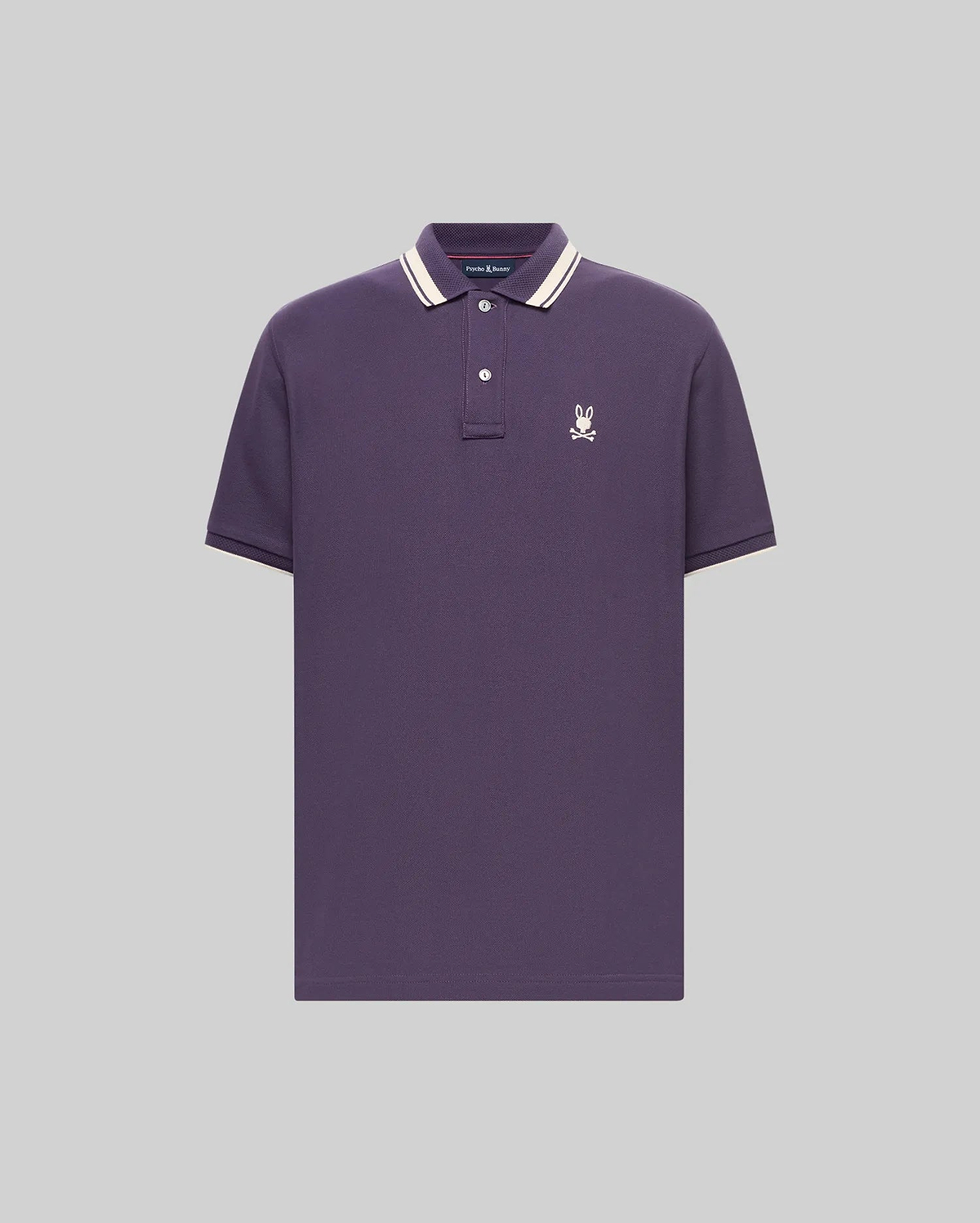 POLO EN PIQUÉ INDIGO, COL TEXTURÉ (5)