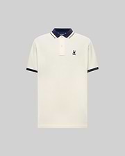 POLO EN PIQUÉ INDIGO, COL TEXTURÉ (5)