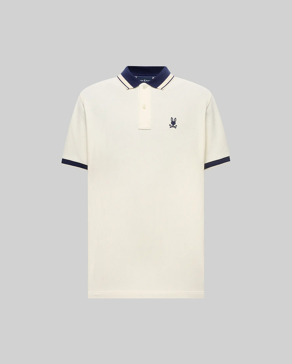 POLO EN PIQUÉ INDIGO, COL TEXTURÉ (5)