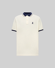 POLO EN PIQUÉ INDIGO, COL TEXTURÉ (5)