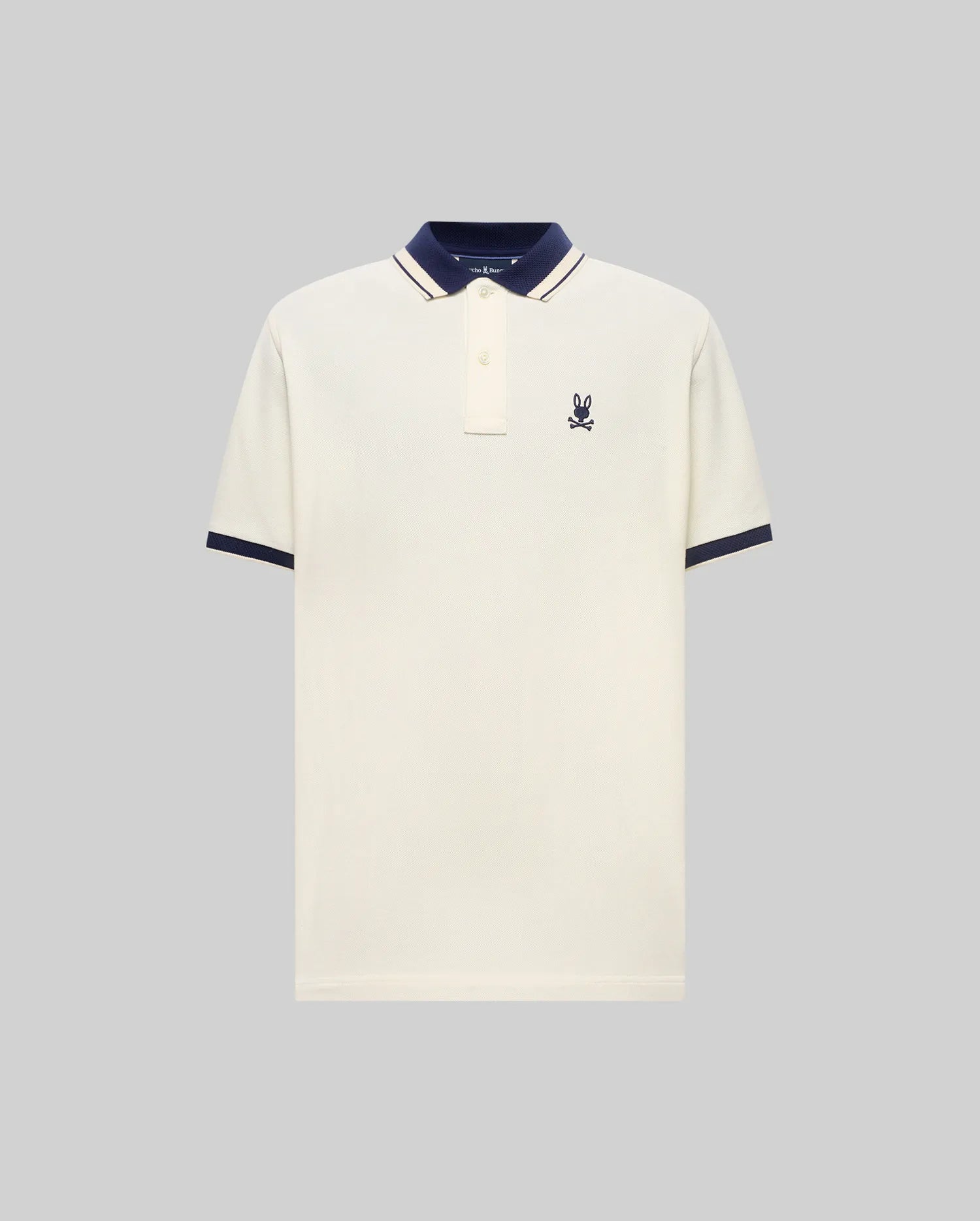 POLO EN PIQUÉ INDIGO, COL TEXTURÉ (5)