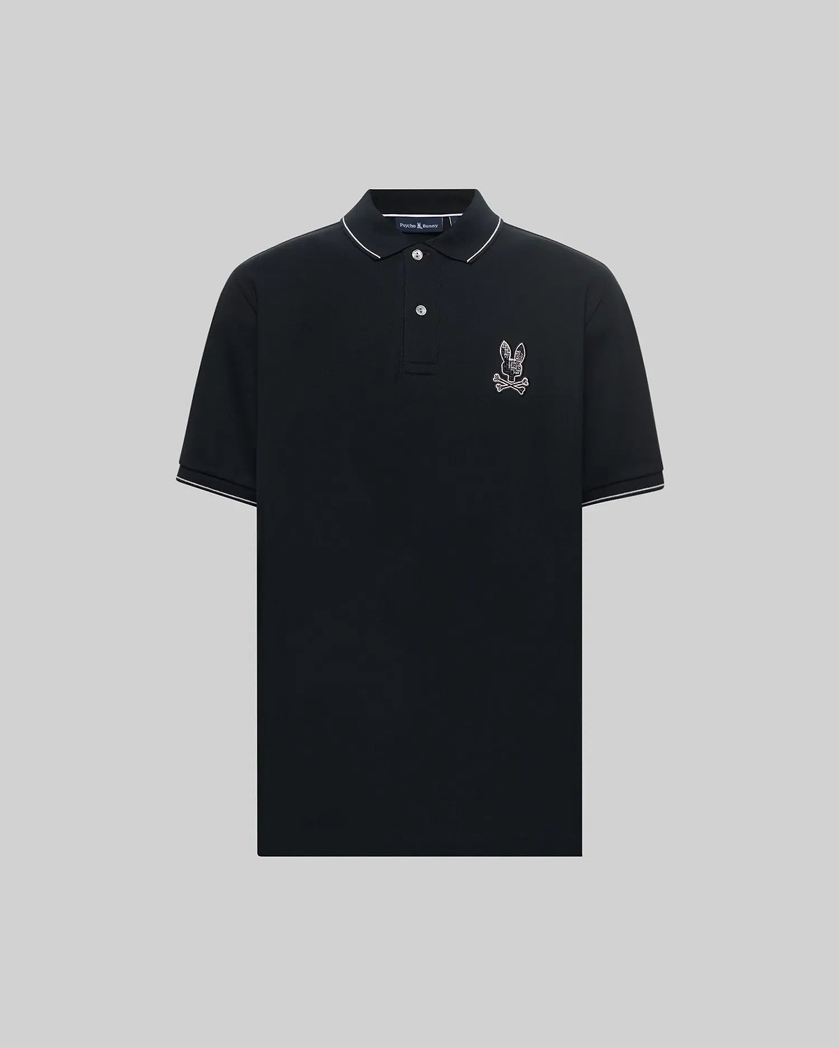 Men's Olivier Pique Polo in Black | Psycho Bunny