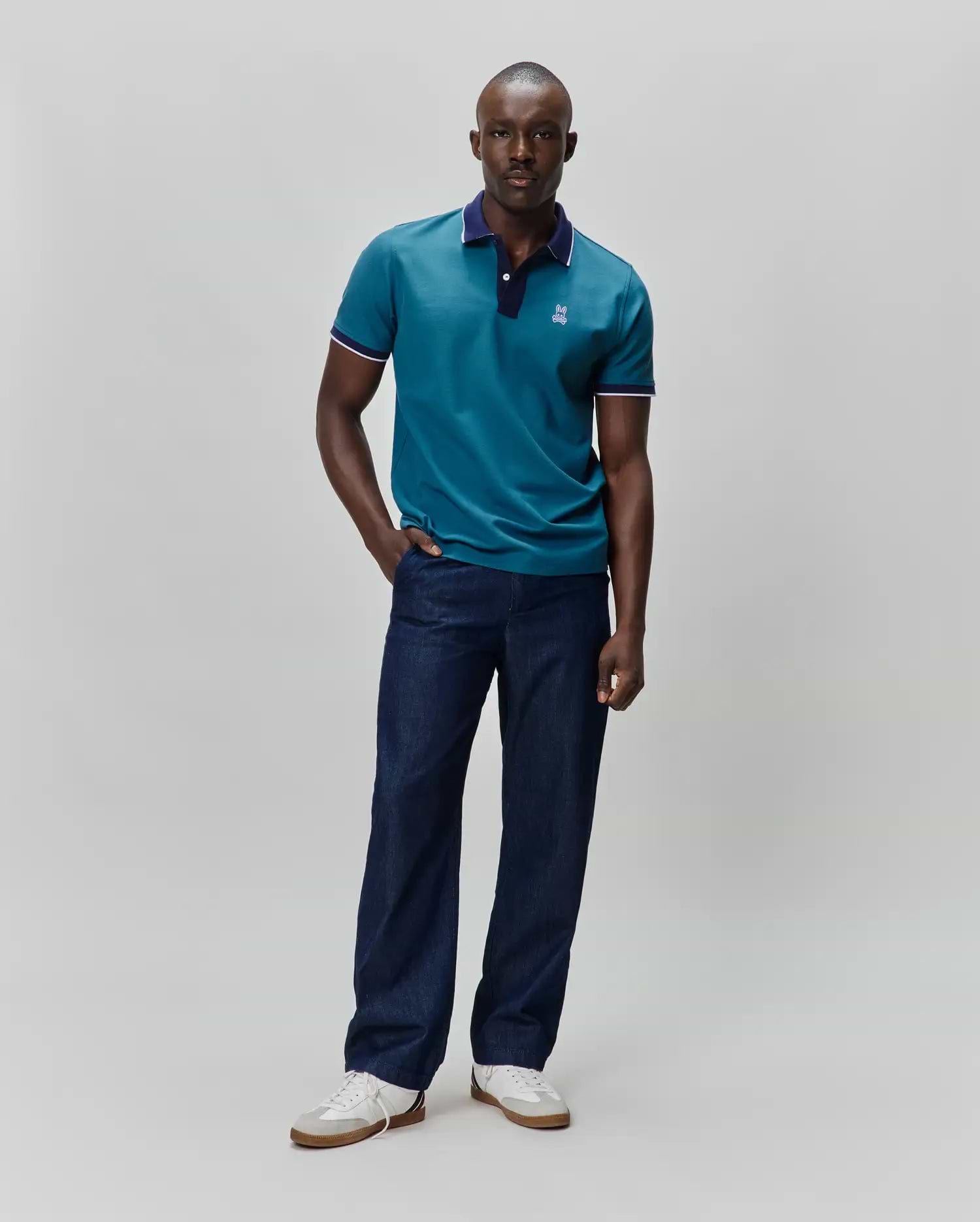 MENS EDGAR PIQUE POLO vue 2