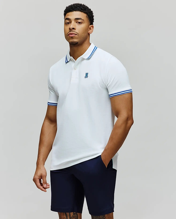 POLO EN PIQUÉ CLARK HOMMES vue 1