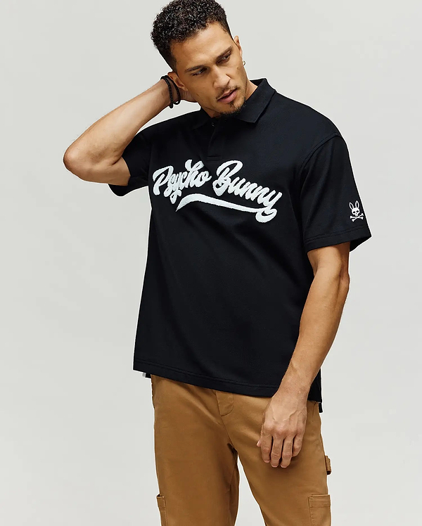 MENS TATE WORDMARK PIQUE POLO view 1