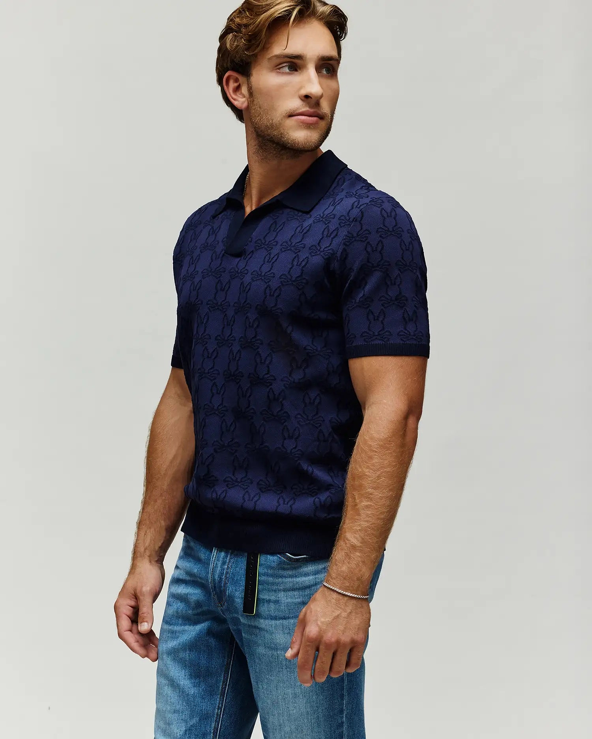 POLO EN TRICOT ELDEN, COL JOHNNY