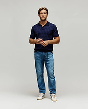 POLO EN TRICOT ELDEN, COL JOHNNY