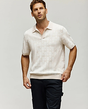 MENS ELDEN JOHNNY COLLAR POLO - MT0100157