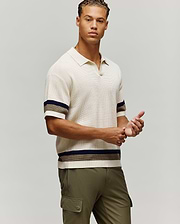 MENS LOCHLAN RELAXED JOHNNY COLLAR POLO view 1