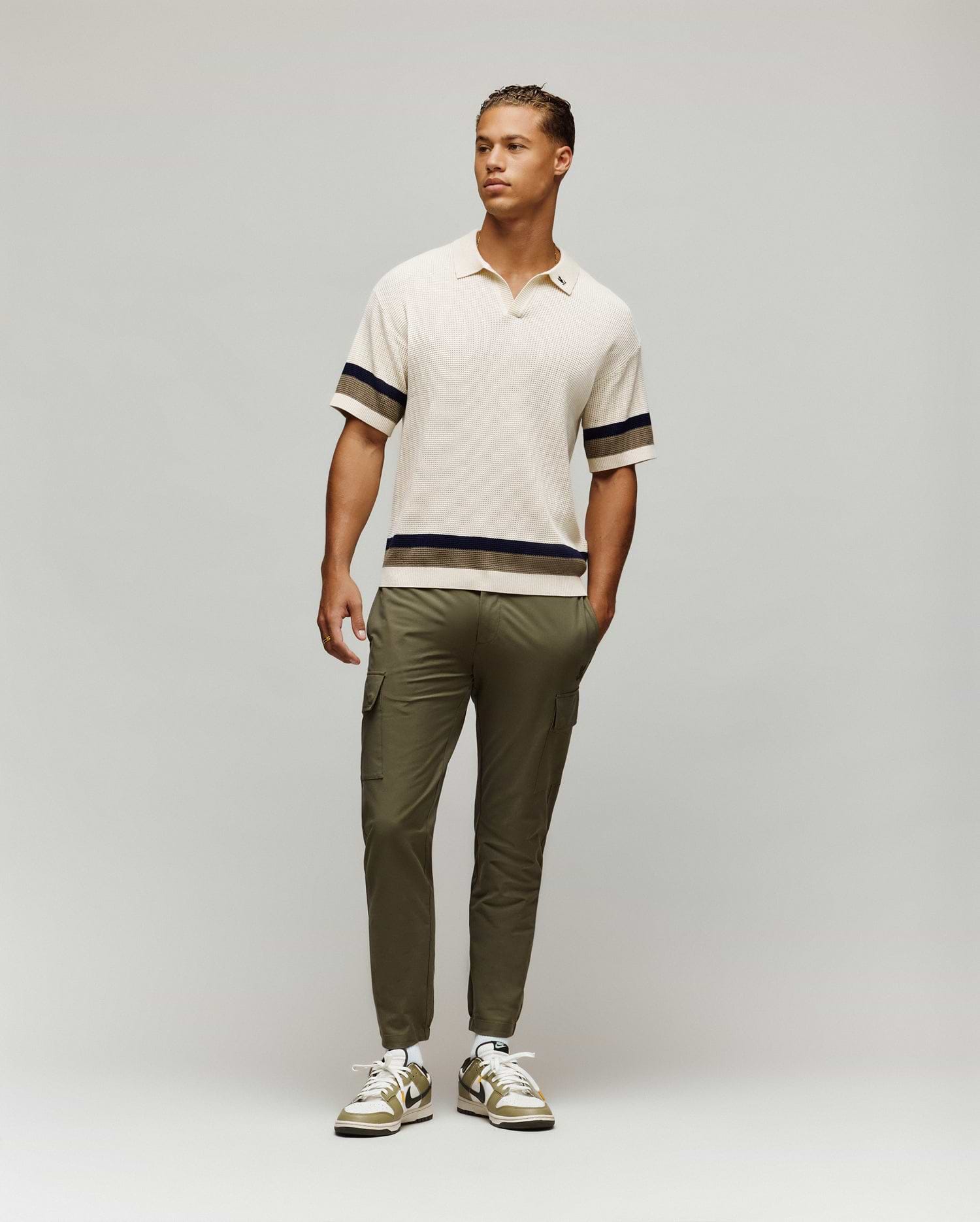 MENS LOCHLAN RELAXED JOHNNY COLLAR POLO view 4