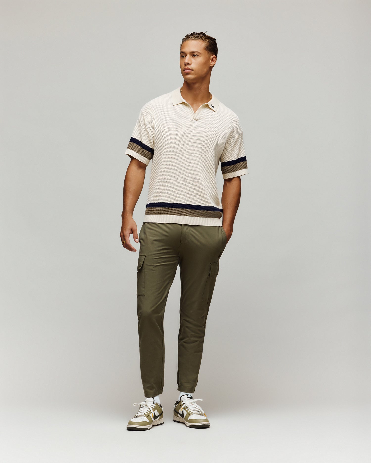 MENS LOCHLAN RELAXED JOHNNY COLLAR POLO view 4