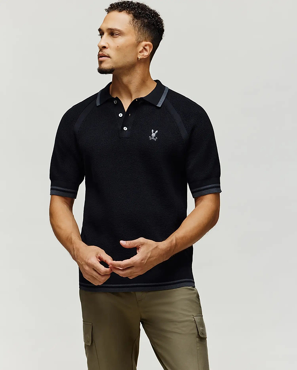 MENS LAZARE KNIT POLO view 1