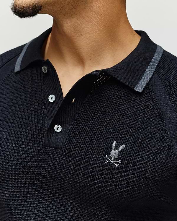 MENS LAZARE KNIT POLO vue 2