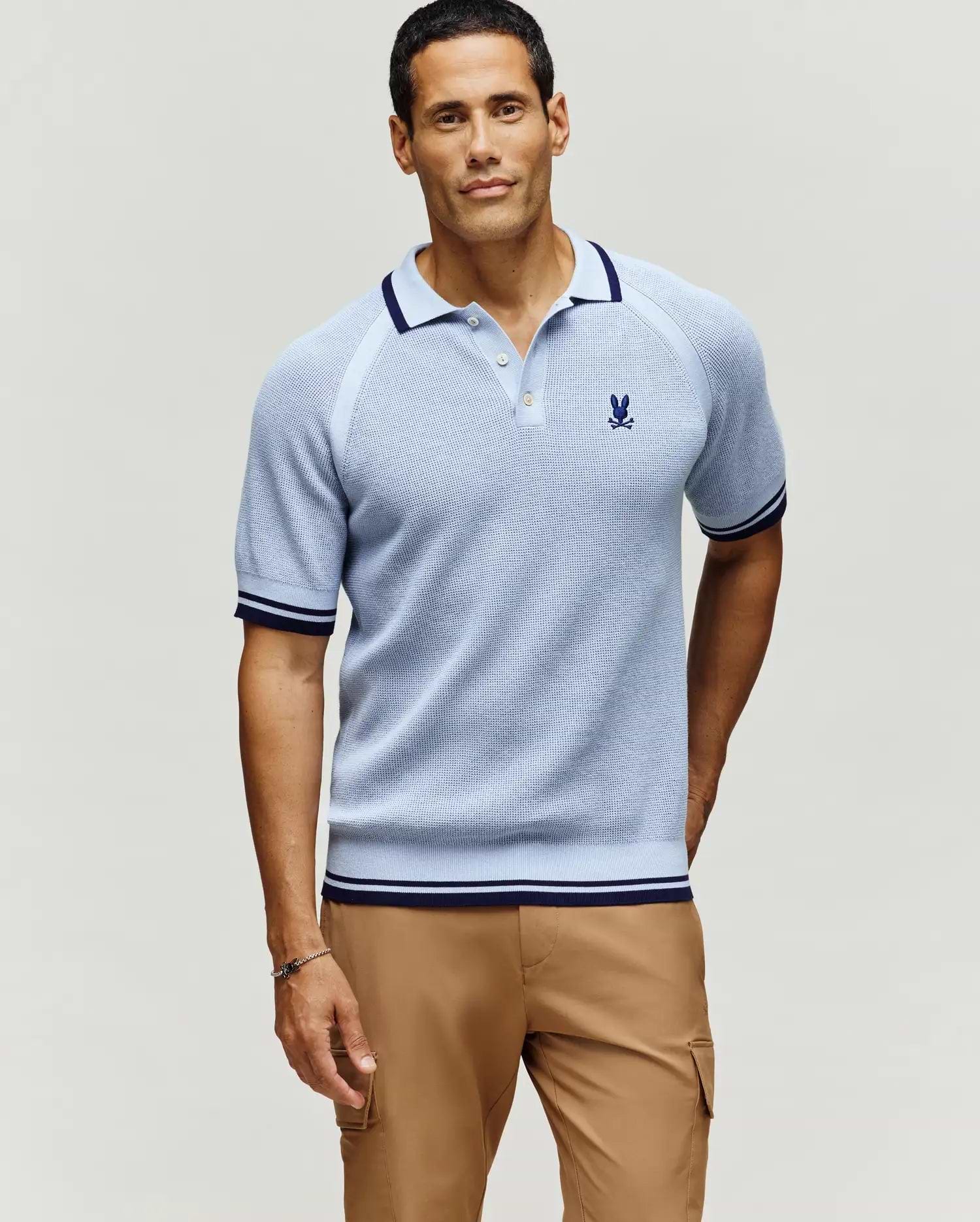 Polo Lazare en tricot pour homme (1)