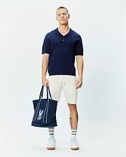 MENS HAROLD POINTELLE ALL OVER BUNNY KNIT POLO - MT0100168