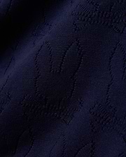 MENS HAROLD POINTELLE ALL OVER BUNNY KNIT POLO - MT0100168