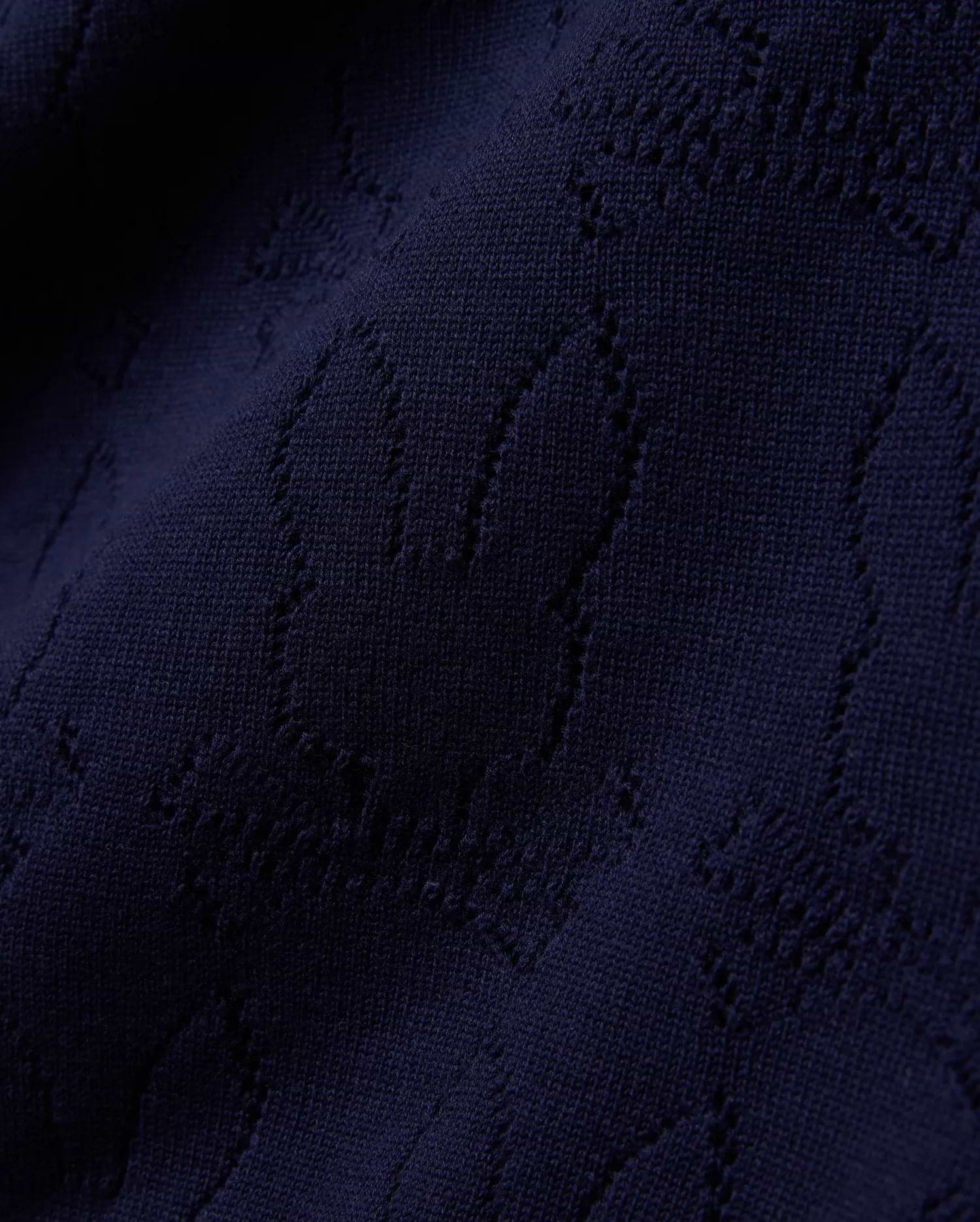 MENS HAROLD POINTELLE ALL OVER BUNNY KNIT POLO - MT0100168