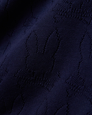 MENS HAROLD POINTELLE ALL OVER BUNNY KNIT POLO - MT0100168