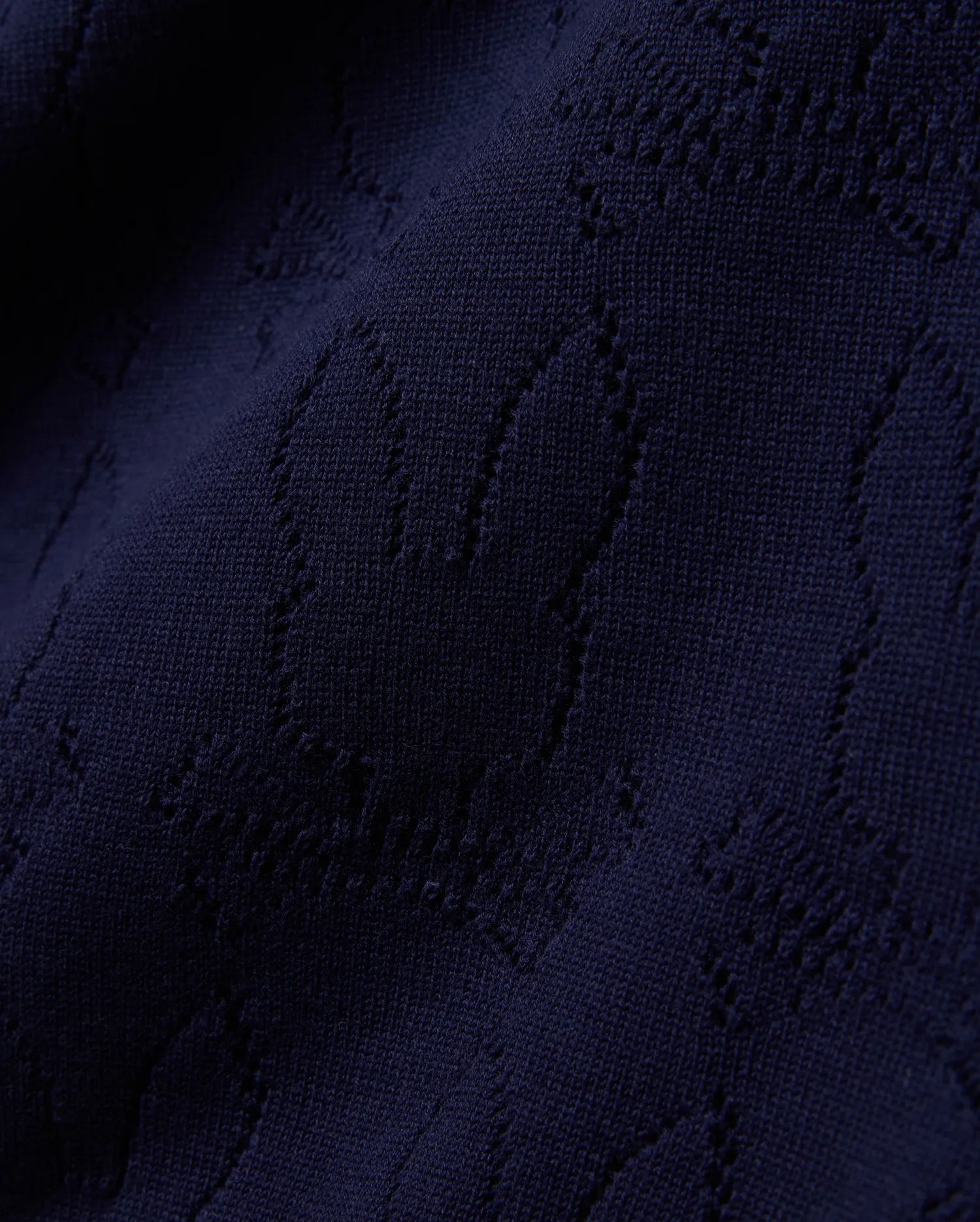 MENS HAROLD POINTELLE ALL OVER BUNNY KNIT POLO - MT0100168