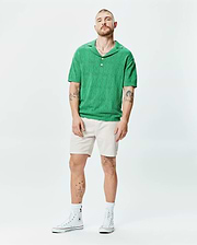 MENS HAROLD POINTELLE ALL OVER BUNNY KNIT POLO - MT0100168