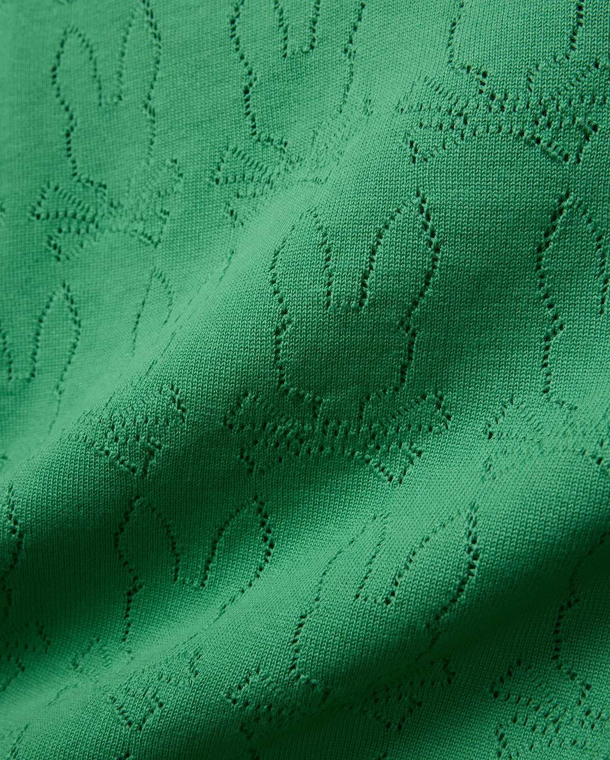 MENS HAROLD POINTELLE ALL OVER BUNNY KNIT POLO - MT0100168