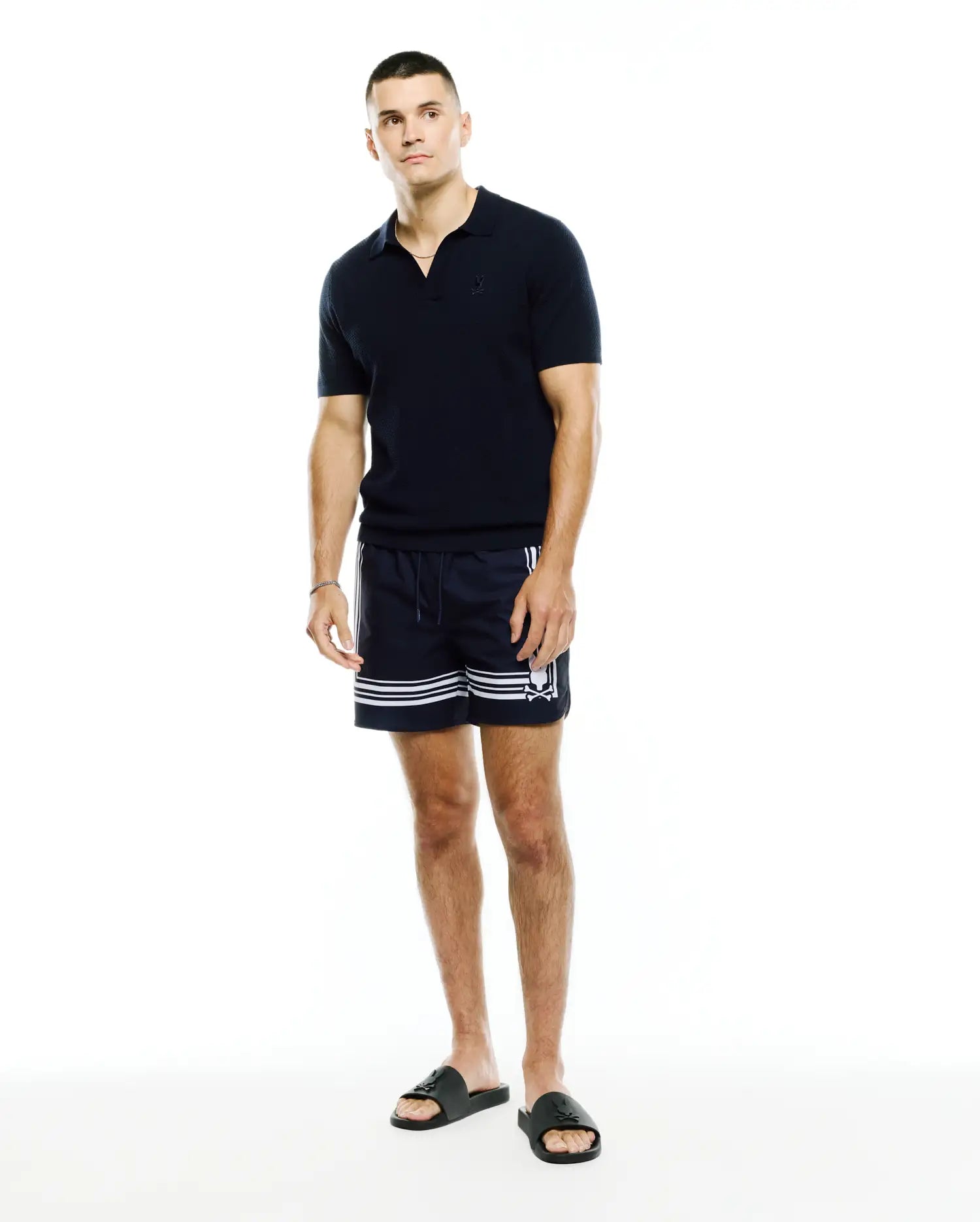POLO EN TRICOT À POINT NOISETTE DEVON HOMMES