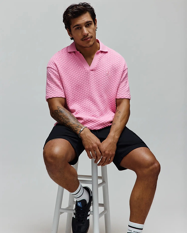 MENS GAREN OVERSIZED KNIT POLO vue 2