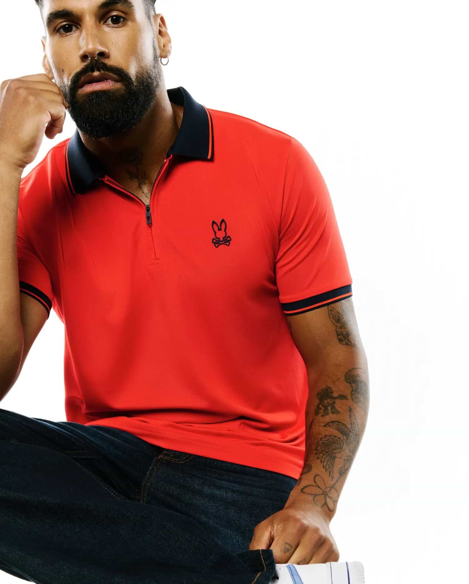 MENS ODIN ZIP SPORT POLO - MT0100216