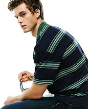 POLO EN PIQUÉ RAYÉ DREW HOMMES