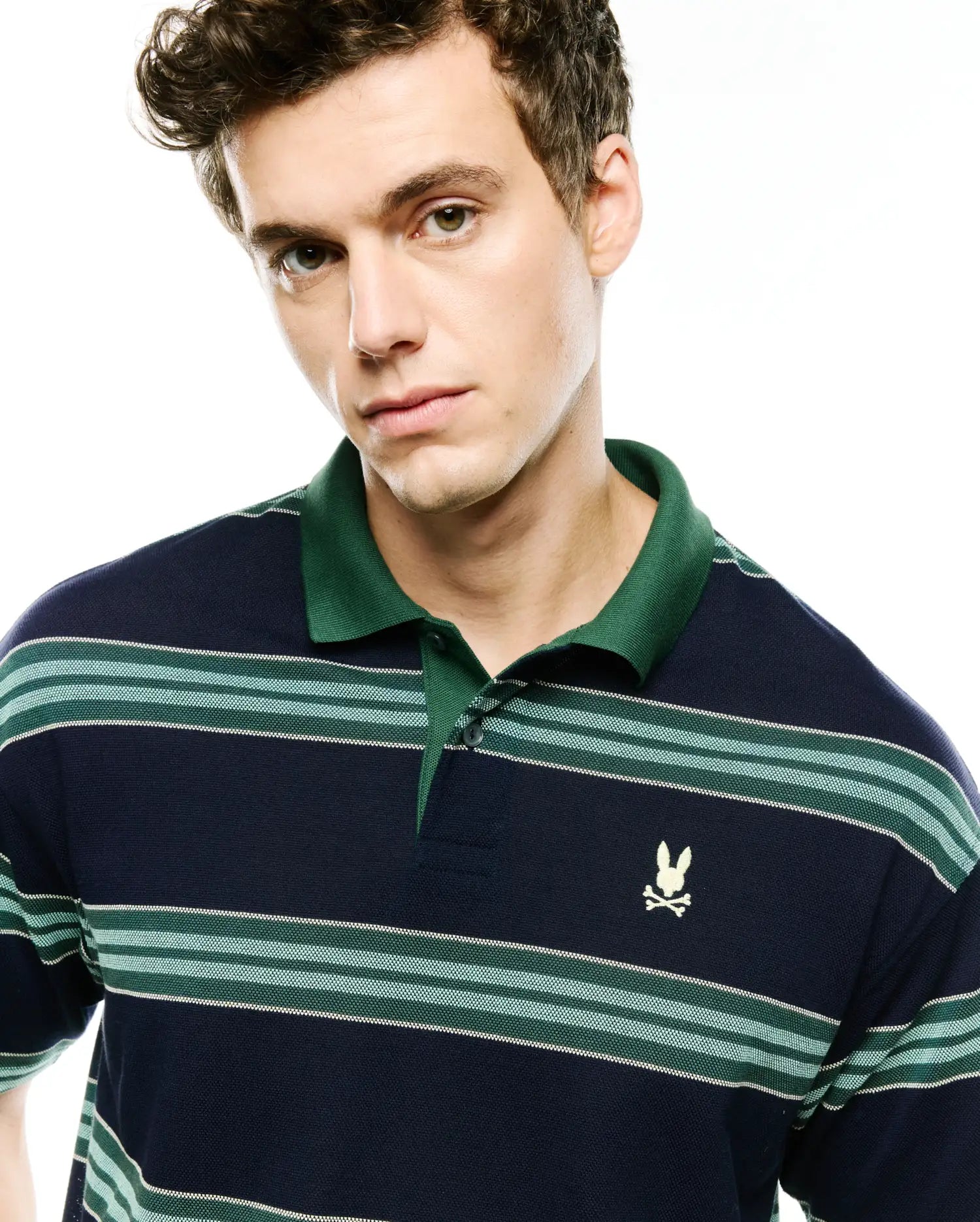 POLO EN PIQUÉ RAYÉ DREW HOMMES